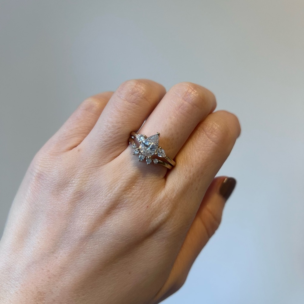 NWT Diamonique Engagement Diamond Ring Sets